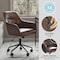 Martha Stewart Rayna Upholstered Office Chair in Saddle Brown/Oil Rubbed Bronze CH-220921-6-BR-BK-MS - alternate 6